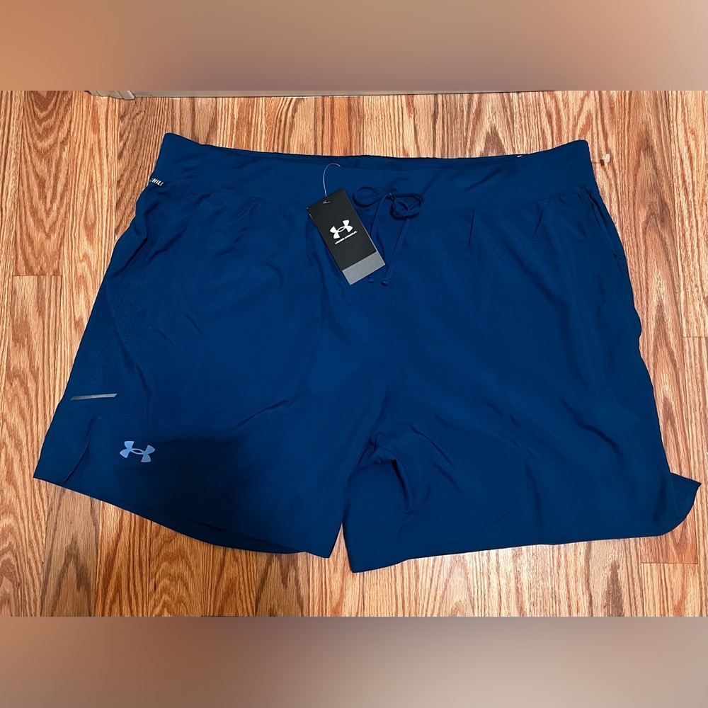 Under armout launch elite 2 in 1  7” shorts 3xl  running shorts blue